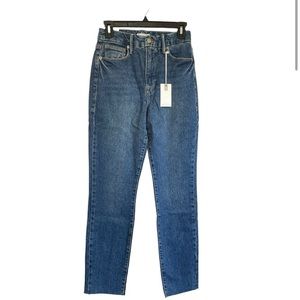 Good American Good Classic Jean Hi-Rise Skinnyish Fit Size 8 / 29 NWT